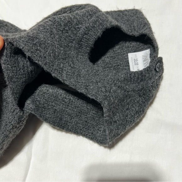 Zara Kids Dark Gray Knit Dress - Picture 4 of 4